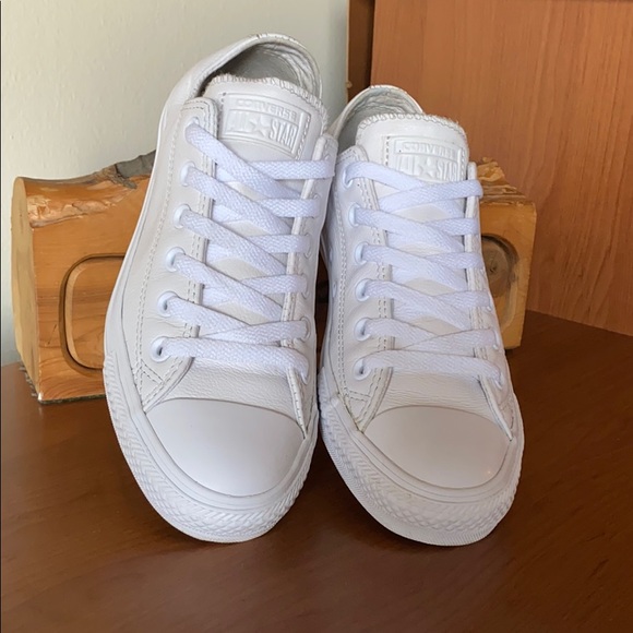Converse Shoes - Converse White Leather Sneakers